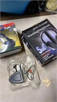 Lot of wireless and wired headphones