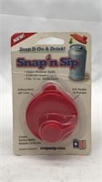 New Snap N Sip Drink Cover For 12oz Cans