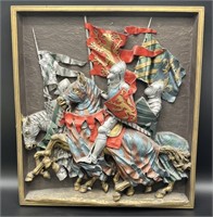 Marcus Designs Of England 3D Knights On Horses