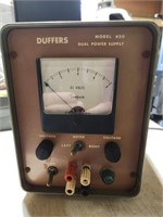 Duffers Assoc. 620 Dual Power Supply. Powers on.