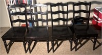 4 Pier One Wooden Chairs