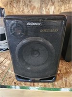 Sony unknown model Megabass boom box speaker.