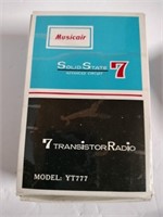 Musicair solid state 7 transistor radio model