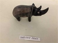 Soap stone rhino
