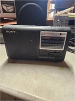 Sony ICF-36 AM/FM/TV/Weather Band. Untested.