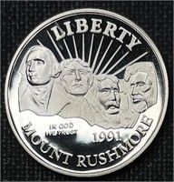 1991 Mount Rushmore Clad Proof Half Dollar