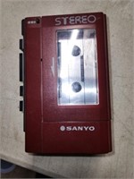 Sanyo M-4440 Stereo Cassette Player. Untested.