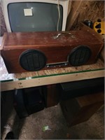 Audiovox car stereo radio mounted in home made