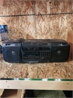 General Electric 3-5667A radio/cassette boom box.