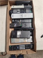 Lot of assorted Sony TV remotes. Untested.