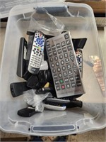 Large lot of remotes, assorted brands. Untested.