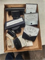 Lot of amp meters, various makers. Untested.