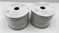 2 New 180ft Each Roll Of Twine Ribbon