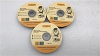 3 New Rolls Sewing Type Hook & Loop Fasteners