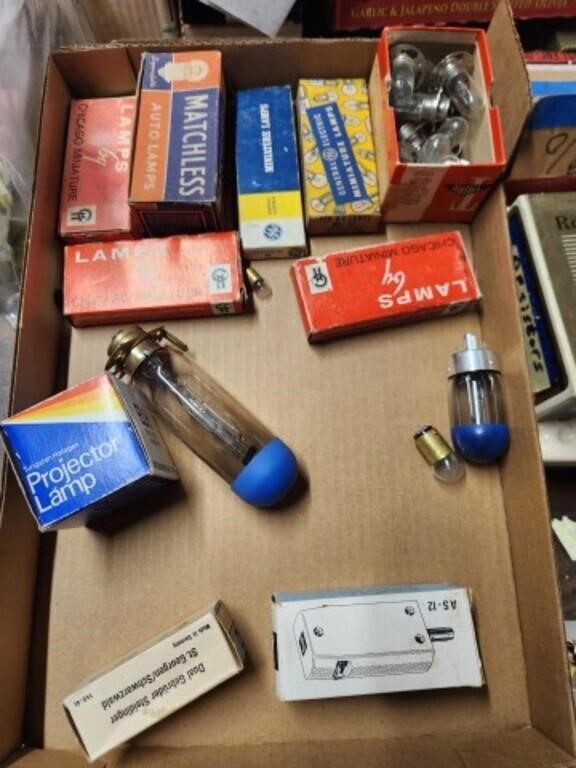 Lot of assorted light bulbs. Untested.