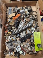 Lot of assorted electronic components. Untested.