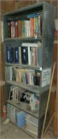 5 Metal Boxes Used As a Bookshelf