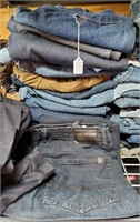 16 Pair Of Various Brands Jeans