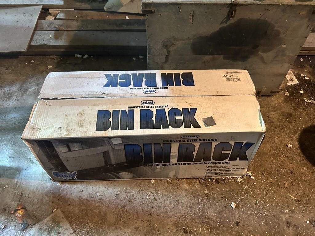 Bin Rack w/ Bins NIB