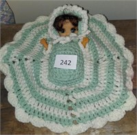 HAND KNITTED VINTAGE DOLL