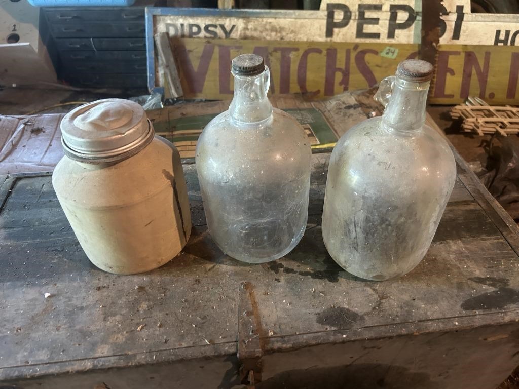Crock Jar / Bottles