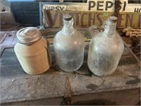 Crock Jar / Bottles
