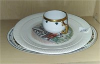 ANTIQUE PLATES AND TEA CUP
