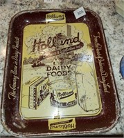 VINTAGE BROWN HOLLAND DAIRY TRAY