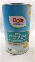 Can Of Dole 100% Pineapple Juice Apr 2025