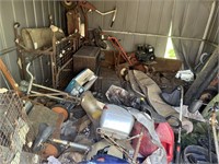 Contents of Shed- Tiller / Snapper Mower other