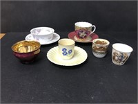 cups and cups and saucers