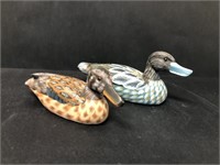 Pair of wooden ducks