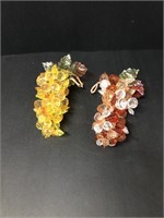 Acrylic grape clusters