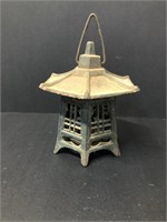 Metal Pagoda - bottom opens for a candle or light