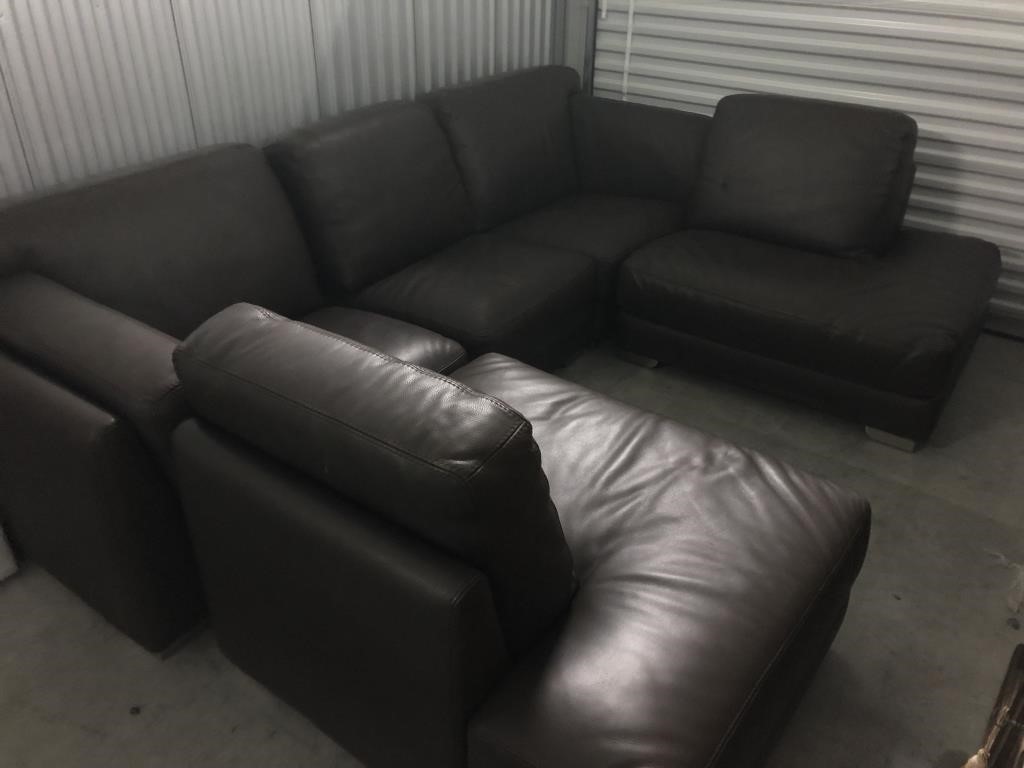 Leather Sectional Sofa by Cantoni ***