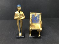 Egyptian Figurines by Franklin Mint - Ptah & Thron
