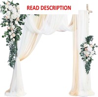 Wedding Arch Kit  8m Fabric  1.2m/0.8m Flowers
