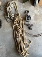 Ropes and pulleys