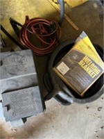 Jumper cables, welding, blanket, battery box