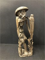 Carved Asian Man - needs fishing pole