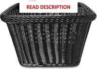 $29  Adult Bike Basket - Black  Handlebar Rectangl