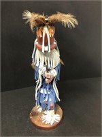 Navajo Kokopelli Kachina Spirit doll 12"