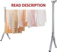 95 Foldable Drying Rack with 20 Hooks  12 Clips