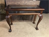 Display cabinet sofa size table