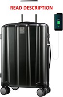 $100  KROSER 20-Inch Carry-On Luggage  Black