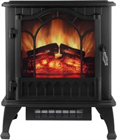 $140  25 Electric Fireplace Heater  1500W - Black