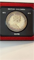 1971 British Columbia Canadian Silver Dollar