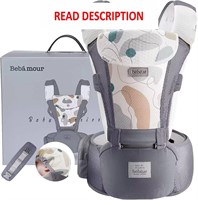 $56  Bebamour Baby-Toddler Carrier with Hood  Grey