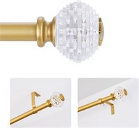 $28  48-84 Gold Curtain Rods  3/4 Adjustable