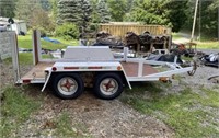 1989 dual axle equipment trailer 9,999lbGVW 2”